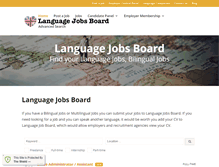 Tablet Screenshot of languagejobsboard.com